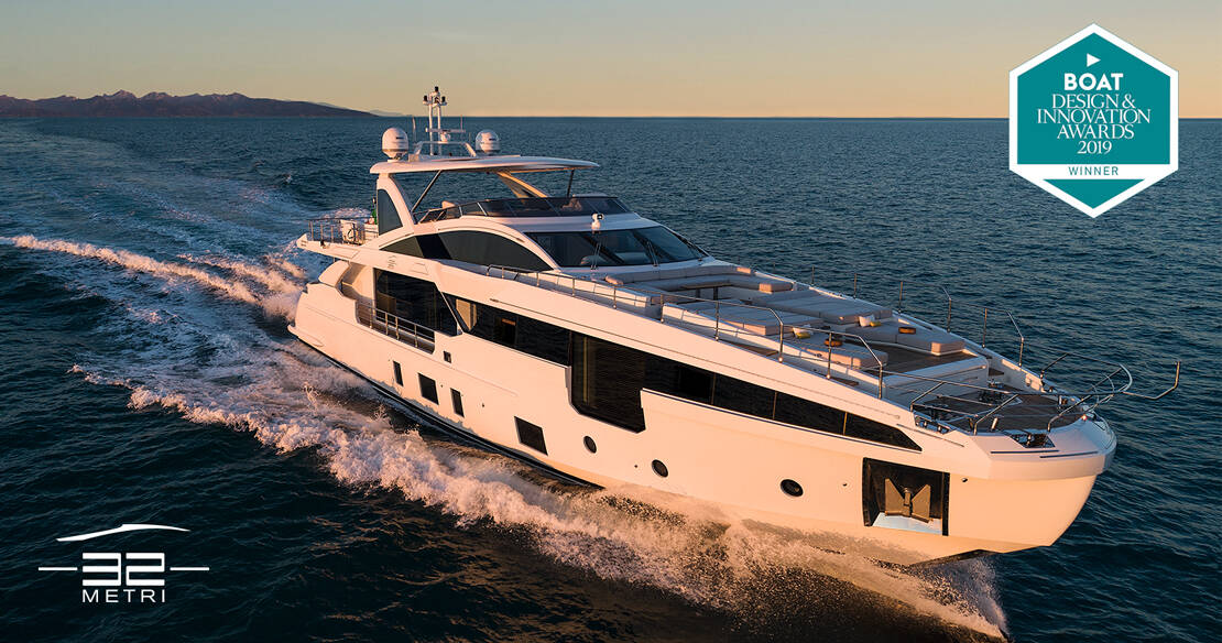 Яхта Azimut Grande 32 Metri получает награду Design & Innovations 2019!