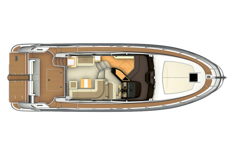 Главная палуба Azimut Flybridge 45