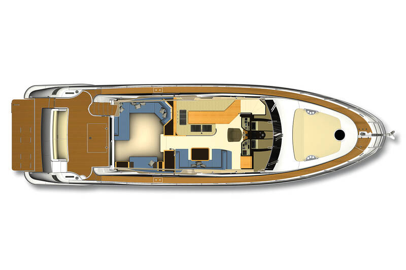 Главная палуба Azimut Flybridge 60