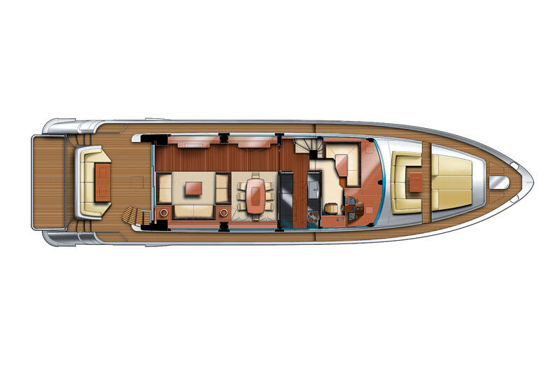 Главная палуба Azimut Flybridge 82