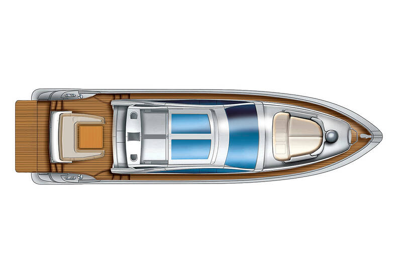 План сверху Azimut 62S Italia